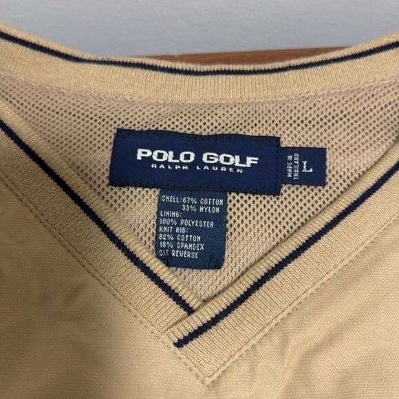 NWOT Polo Golf Ralph Lauren Tan Vest. Size Large. - Picture 7 of 9